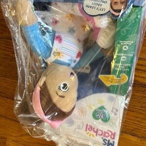 Ms. Rachel Interactive Doll with Pink and Blue Outfit